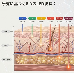 カレントボディLEDマスクシリーズ3 6つの波長搭載