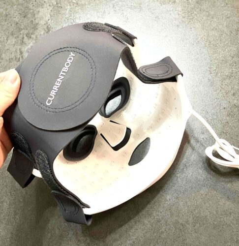 カレントボディ LED レッドライトセラピーフェイスマスクシリーズ3 ベルト装着方法